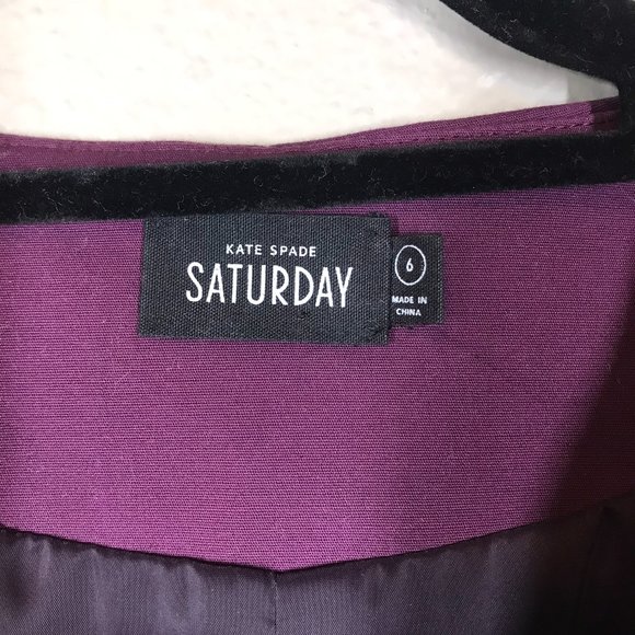 Kate Spade Saturday Purple Lets Make Contact zippered sheath dress - Picture 7 of 12